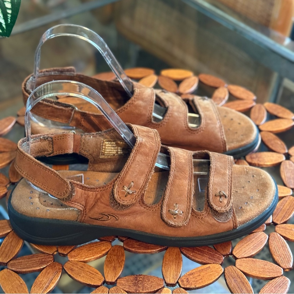 Dr. Scholl’s Patsy Brown Leather Slingback Sandal… - image 1